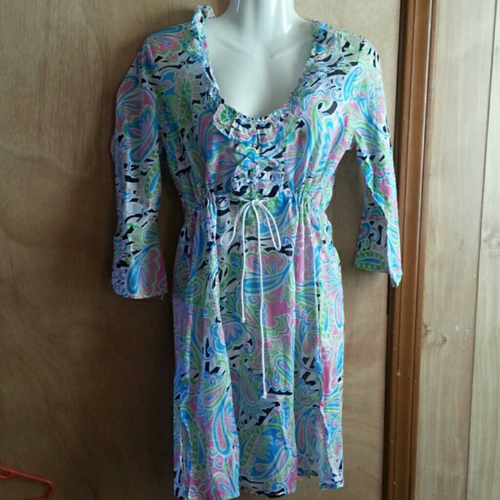 Beautiful Mud pie dress with drawstring waist